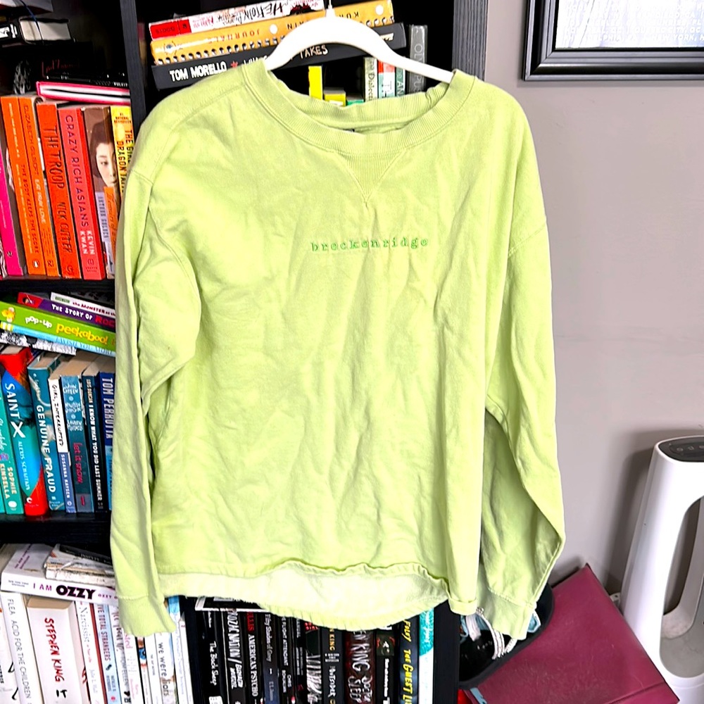 Breckenridge Bright Green Sweatshirt